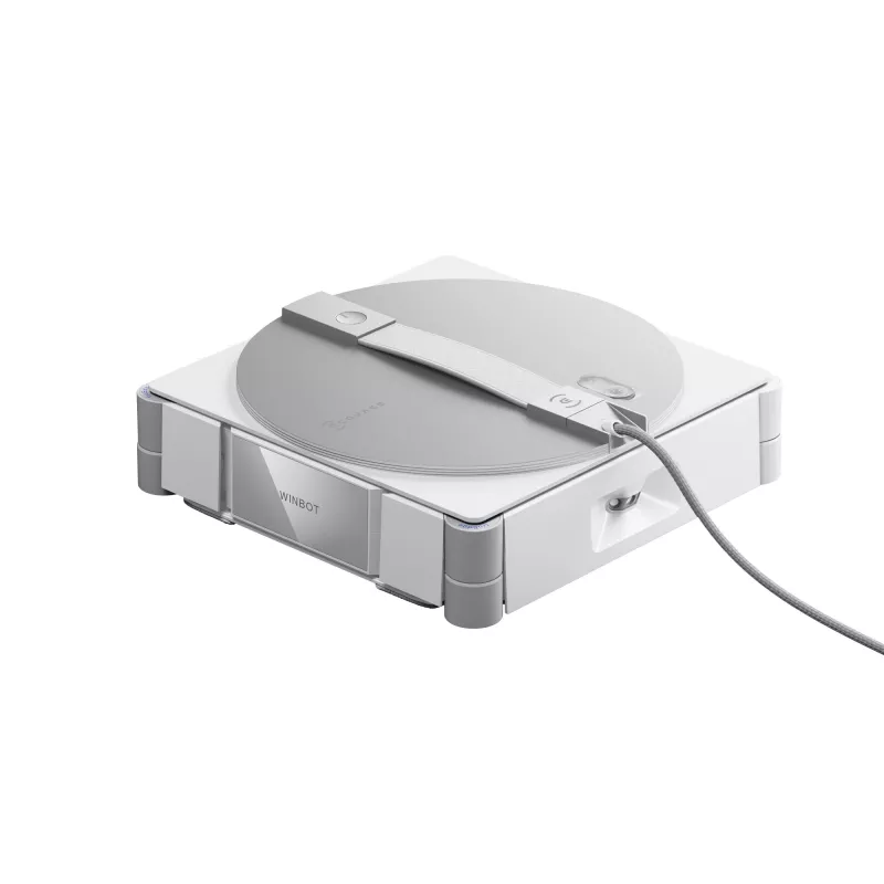 Langų valymo robotas Ecovacs WINBOT W3 OMNI, baterija 4500 mAh, 270×270×76 mm, sidabrinis/baltas