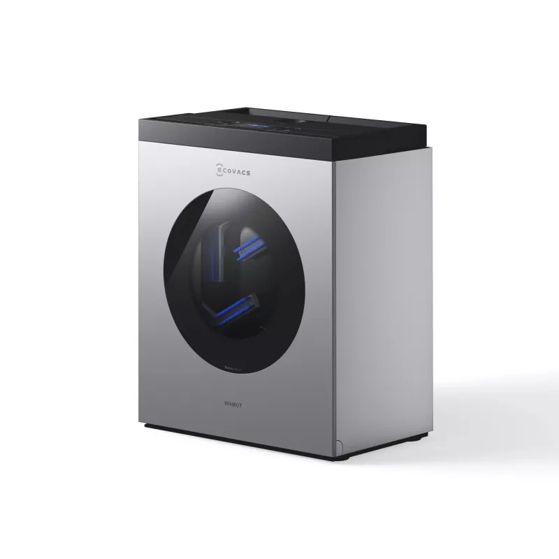 Langų valymo robotas Ecovacs WINBOT W3 OMNI, baterija 4500 mAh, 270×270×76 mm, sidabrinis/baltas