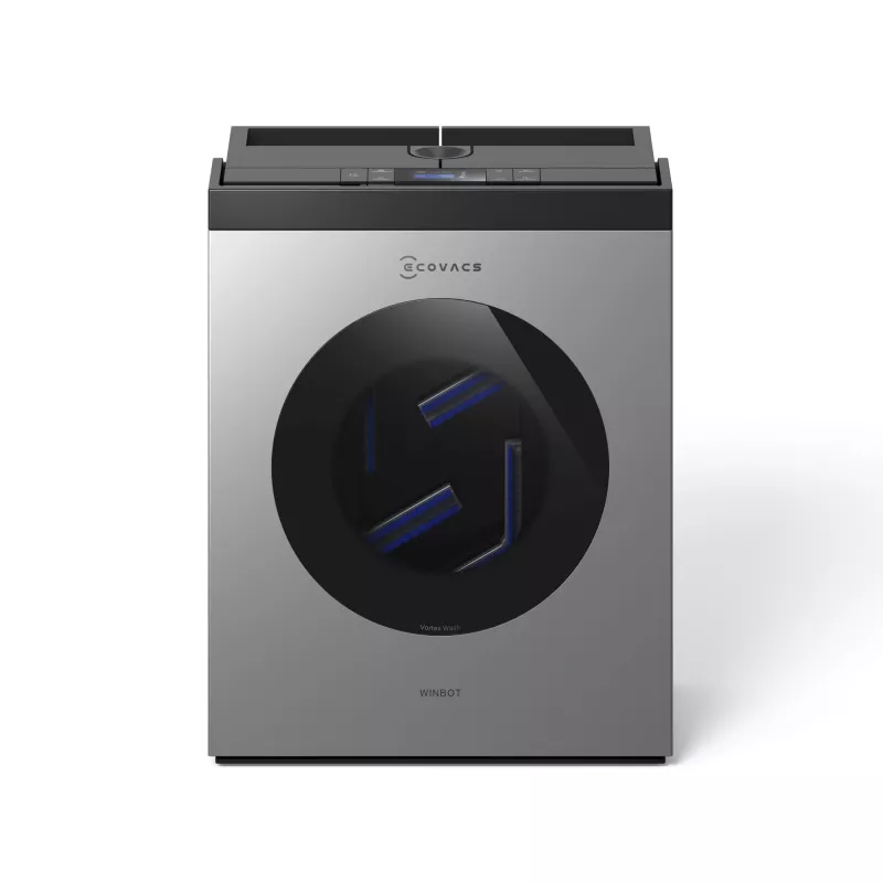 Langų valymo robotas Ecovacs WINBOT W3 OMNI, baterija 4500 mAh, 270×270×76 mm, sidabrinis/baltas