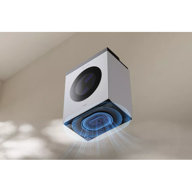 Langų valymo robotas Ecovacs WINBOT W3 OMNI, baterija 4500 mAh, 270×270×76 mm, sidabrinis/baltas