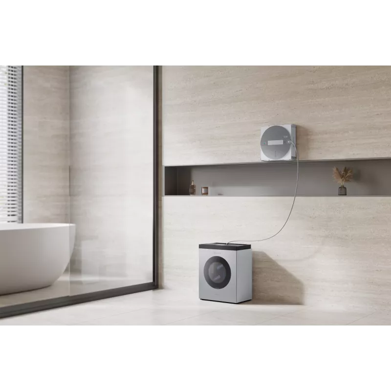 Langų valymo robotas Ecovacs WINBOT W3 OMNI, baterija 4500 mAh, 270×270×76 mm, sidabrinis/baltas