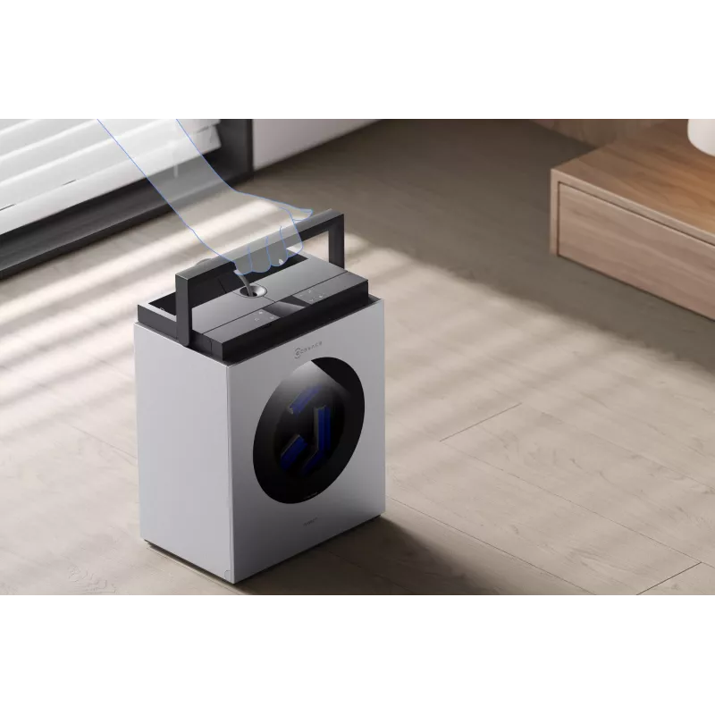 Langų valymo robotas Ecovacs WINBOT W3 OMNI, baterija 4500 mAh, 270×270×76 mm, sidabrinis/baltas