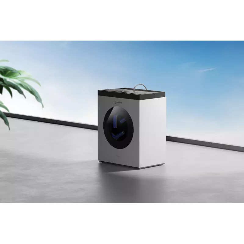 Langų valymo robotas Ecovacs WINBOT W3 OMNI, baterija 4500 mAh, 270×270×76 mm, sidabrinis/baltas