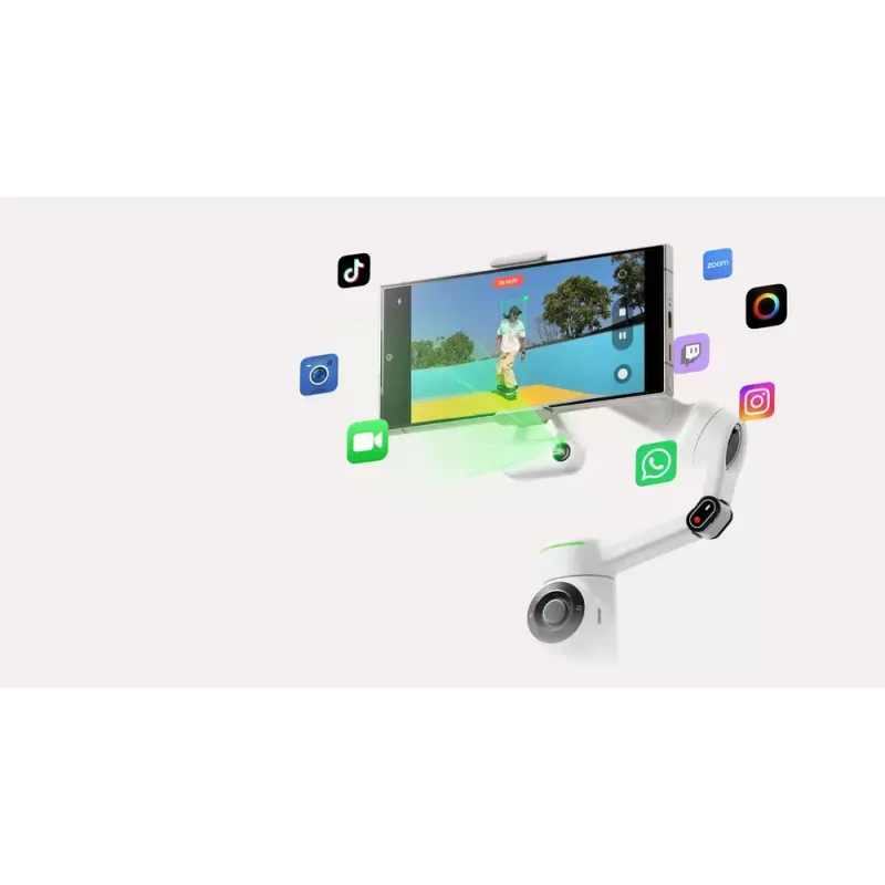 Išmaniojo telefono kameros stabilizatorius Insta360 Flow 2 Pro Creator Bundle 360° pasukimas