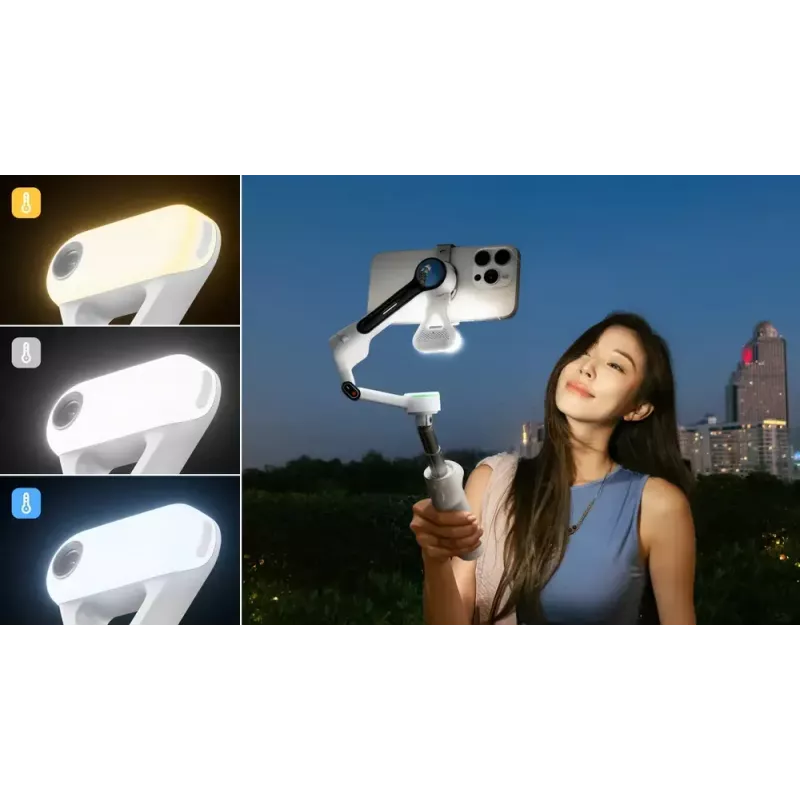 Išmaniojo telefono kameros stabilizatorius Insta360 Flow 2 Pro Creator Bundle 360° pasukimas