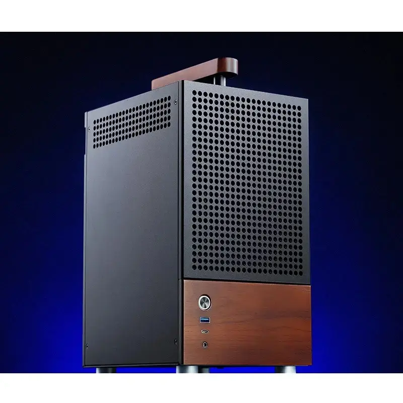 PC korpusas Jonsbo T6, Mini-Tower, Mini-ITX, juodas