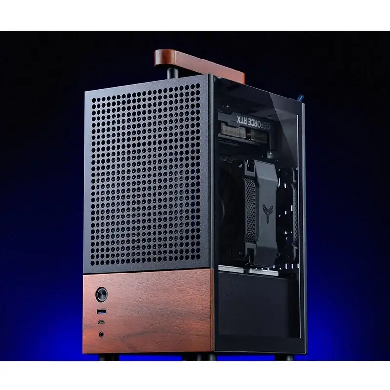 PC korpusas Jonsbo T6, Mini-Tower, Mini-ITX, juodas