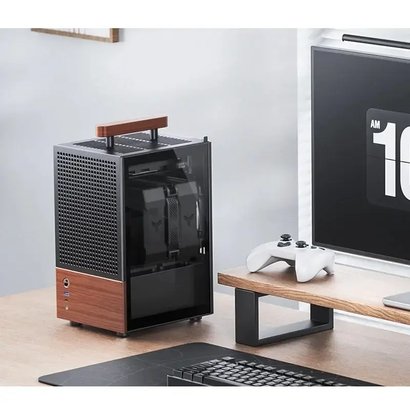 PC korpusas Jonsbo T6, Mini-Tower, Mini-ITX, juodas