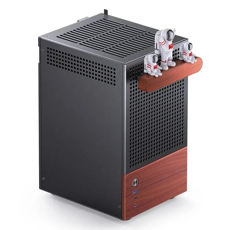 PC korpusas Jonsbo T6, Mini-Tower, Mini-ITX, juodas