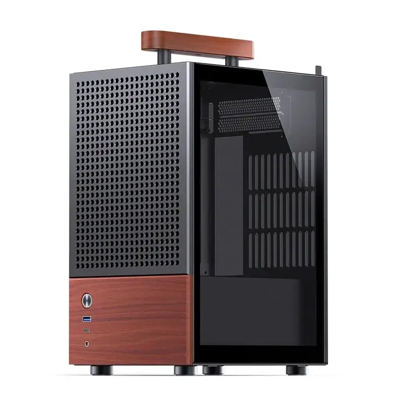 PC korpusas Jonsbo T6, Mini-Tower, Mini-ITX, juodas