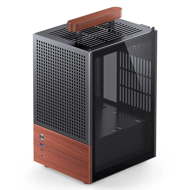 PC korpusas Jonsbo T6, Mini-Tower, Mini-ITX, juodas