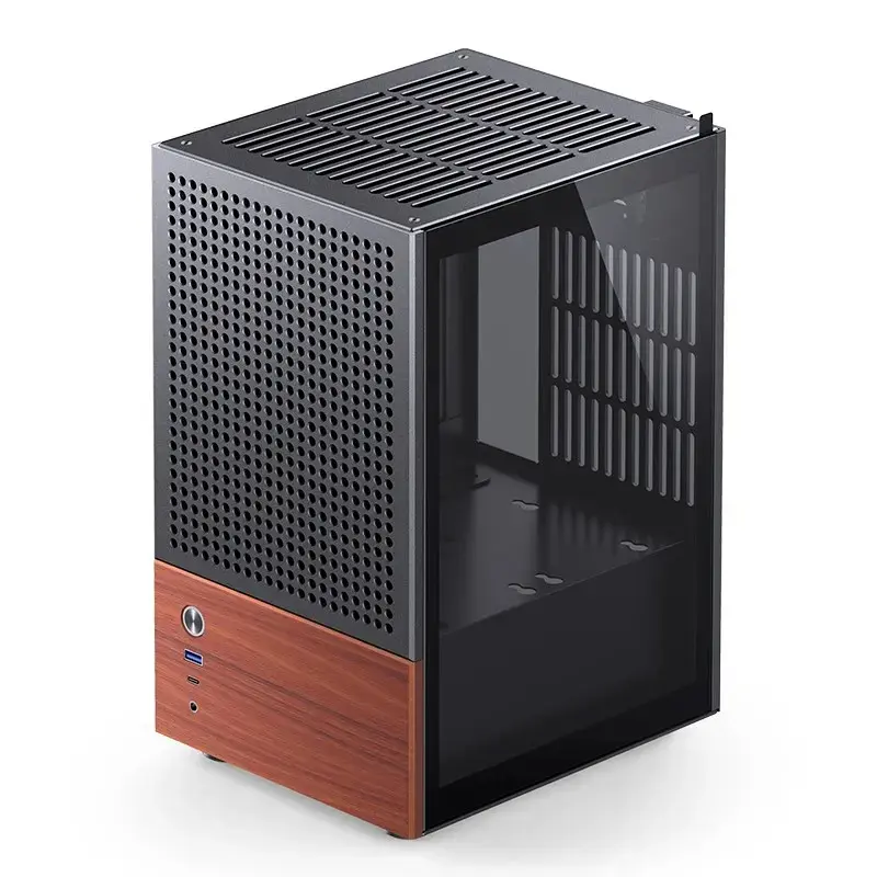PC korpusas Jonsbo T6, Mini-Tower, Mini-ITX, juodas