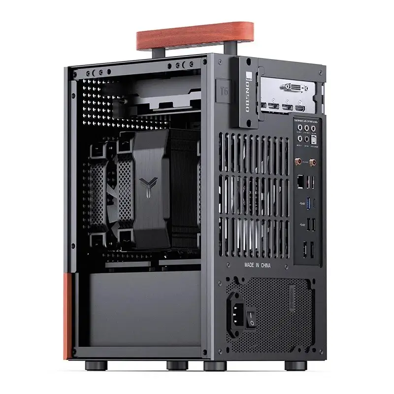 PC korpusas Jonsbo T6, Mini-Tower, Mini-ITX, juodas