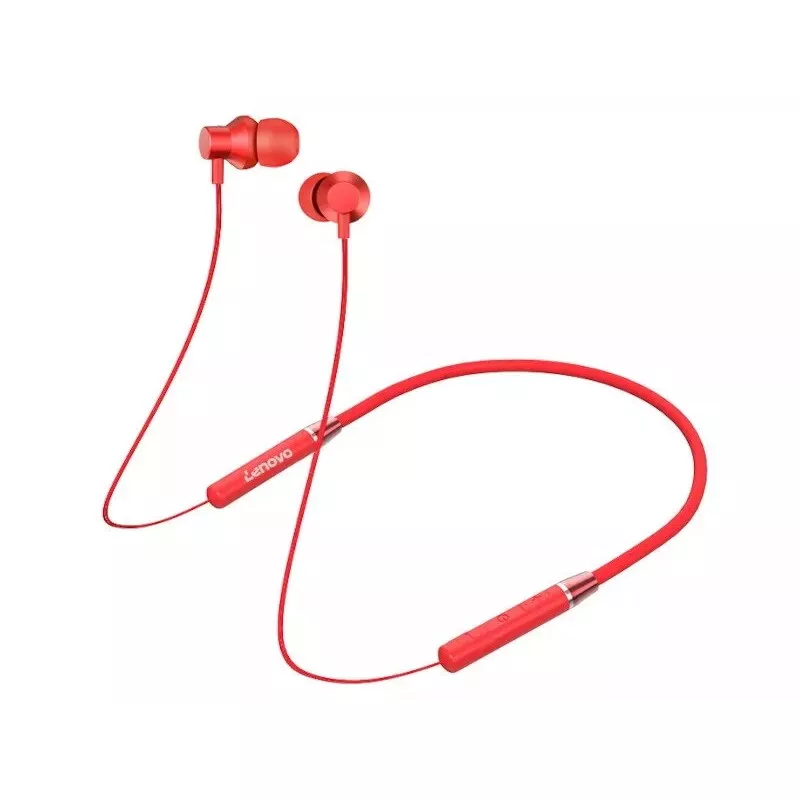 Belaidės Bluetooth ausinės Lenovo HE05 RED