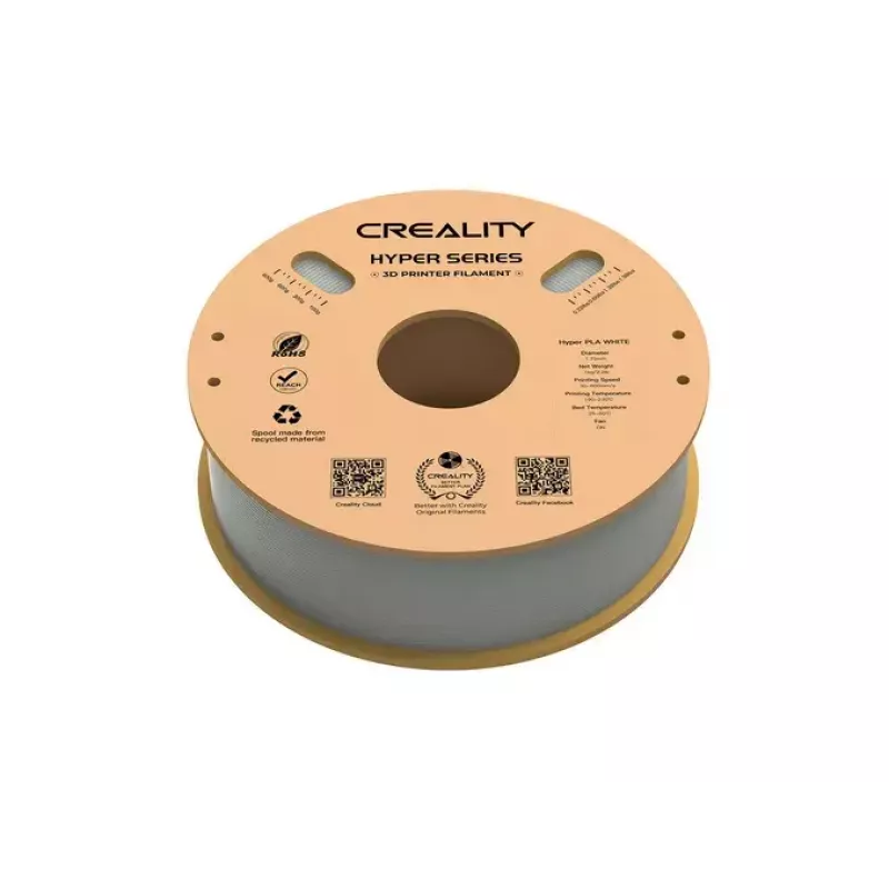 3D spausdinimo medžiaga Creality 3D 3301010335 polipieno rūgštis (PLA) balta 1 kg