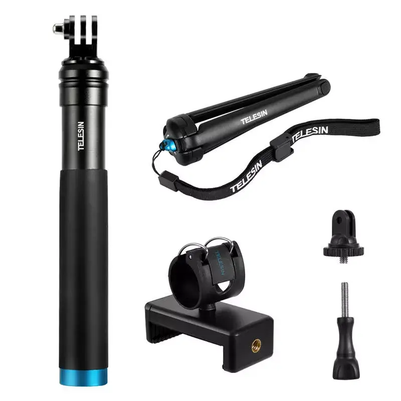 Asmenukių lazda trikojis Telesin GP-MNP-090-S reguliuojamo aukščio lengvas