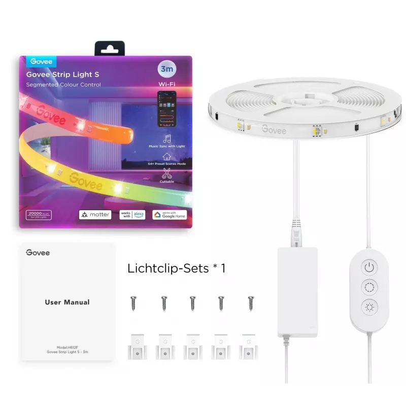 Govee H612FCD1 RGB LED juostelė, 3 metrai
