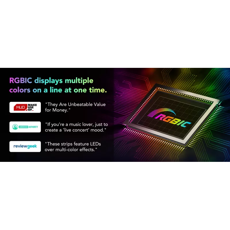 Govee H612FCD1 RGB LED juostelė, 3 metrai