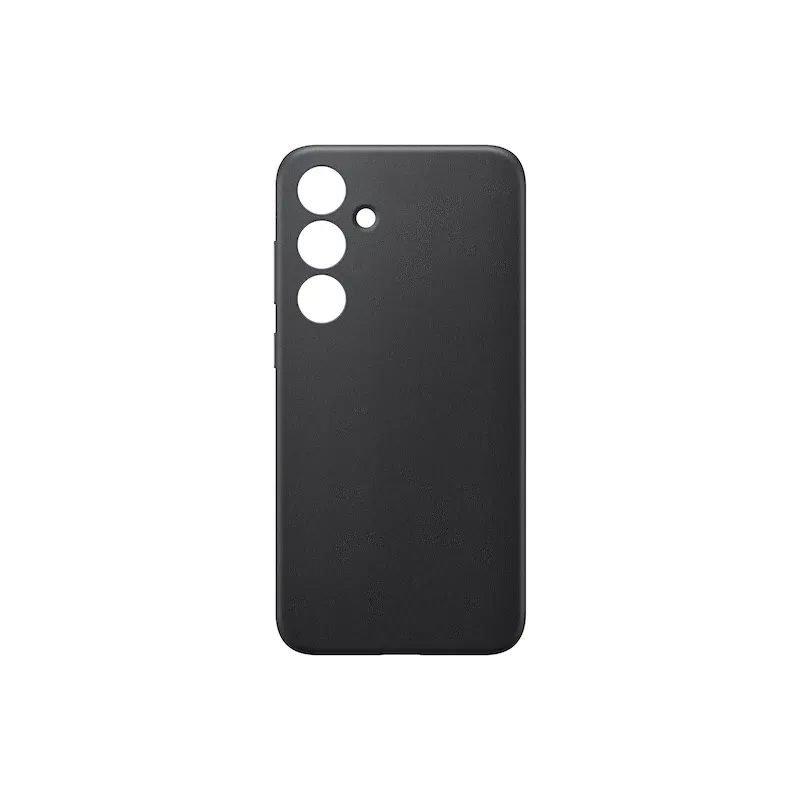 Samsung Galaxy S24+ veganiškos odos dėklas juodas vienspalvis 6,7 colio