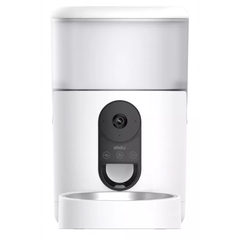 Automatinė gyvūnų ėdalo dalytuvė IMOU PF1 — 4 L nerūdijančio plieno bunkeris, Wi‑Fi 4, baterija / nuolatinė srovė, 1 dubuo