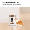 Automatinė gyvūnų ėdalo dalytuvė IMOU PF1 — 4 L nerūdijančio plieno bunkeris, Wi‑Fi 4, baterija / nuolatinė srovė, 1 dubuo