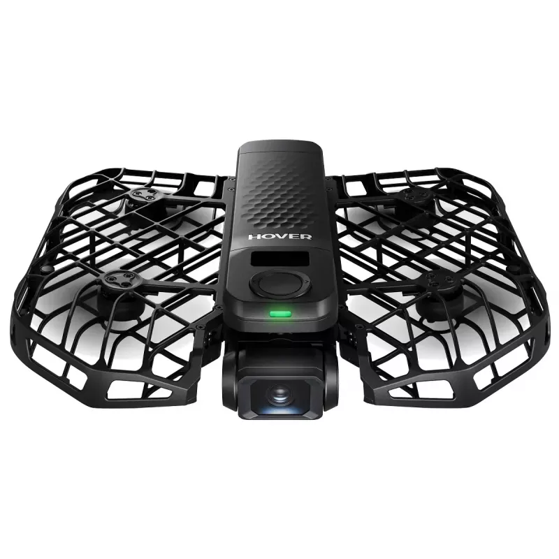 Mini dronas HOVERAir X1 Pro — 4 rotoriai, 12 MP kamera, 4K vaizdo įrašas, 1000 m veikimo nuotolis, 1920 mAh baterija, 32 GB vidinė atmintis, juodas