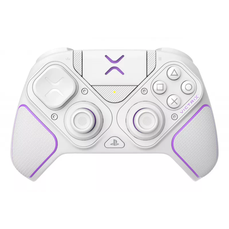 VICTRIX 052-002-WH žaidimų pultas, laidinis ir belaidis, RF/USB, USB-C, 2000 mAh, PC/PS4/PS5, violetinė/baltas