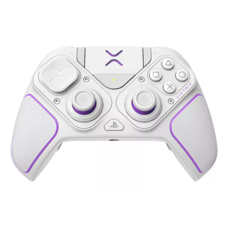 VICTRIX 052-002-WH žaidimų pultas, laidinis ir belaidis, RF/USB, USB-C, 2000 mAh, PC/PS4/PS5, violetinė/baltas