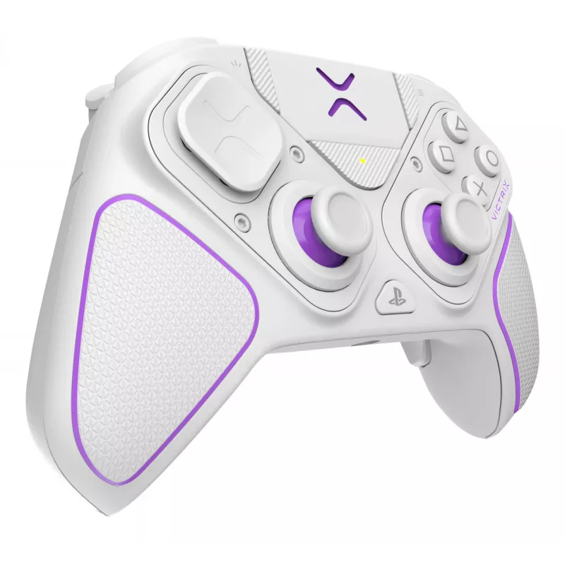 VICTRIX 052-002-WH žaidimų pultas, laidinis ir belaidis, RF/USB, USB-C, 2000 mAh, PC/PS4/PS5, violetinė/baltas