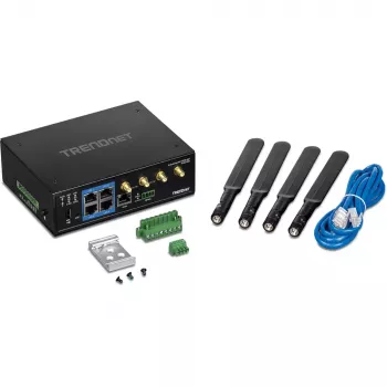 Stalinis maršrutizatorius Trendnet TI-W100 Dviejų dažnių 9000 Mbit/s Juodas
