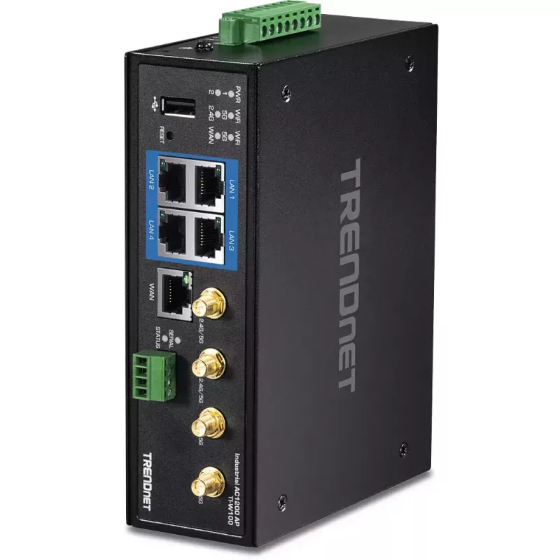 Stalinis maršrutizatorius Trendnet TI-W100 Dviejų dažnių 9000 Mbit/s Juodas