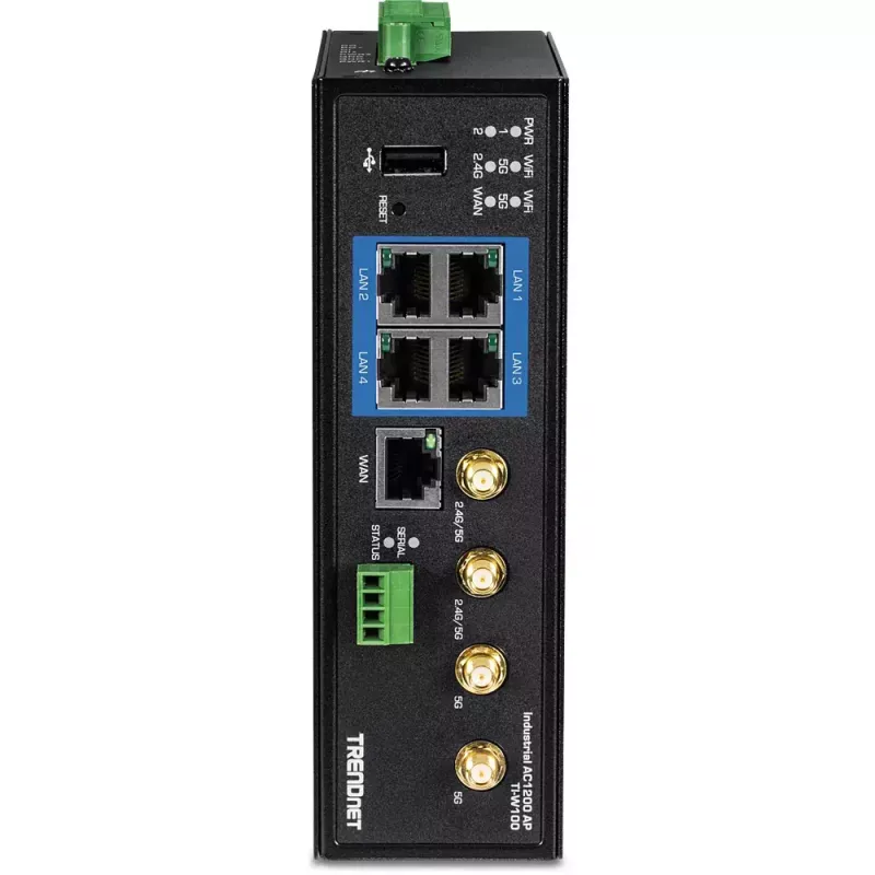Stalinis maršrutizatorius Trendnet TI-W100 Dviejų dažnių 9000 Mbit/s Juodas