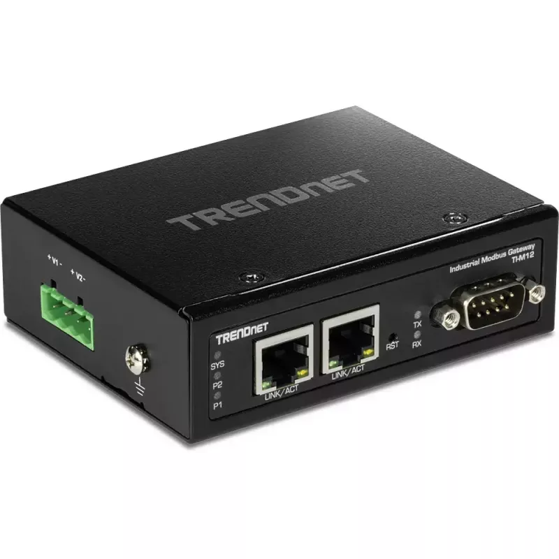 Tinklų sietuvas-valdiklis TRENDnet TI-M12 10 100 Mbit/s Metalinis DIN bėgelis