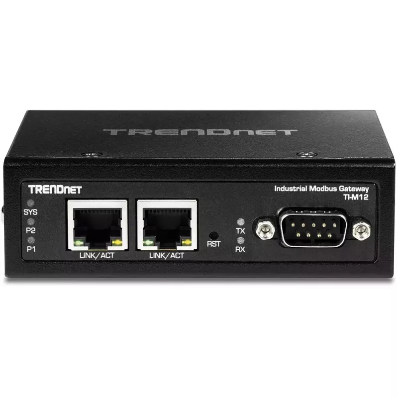 Tinklų sietuvas-valdiklis TRENDnet TI-M12 10 100 Mbit/s Metalinis DIN bėgelis
