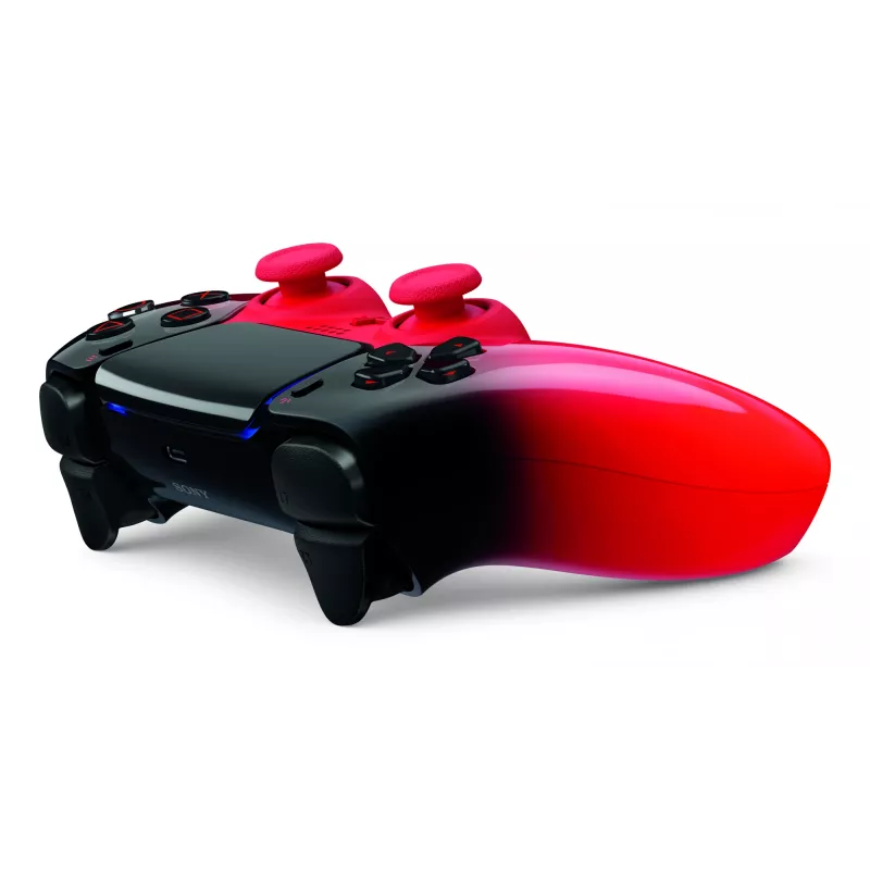 „Sony DualSense“ žaidimų pultas, skirtas „PlayStation 5“ – „Bluetooth“ / USB, baterija, juoda / raudona, USB-C, 188×69×189 mm