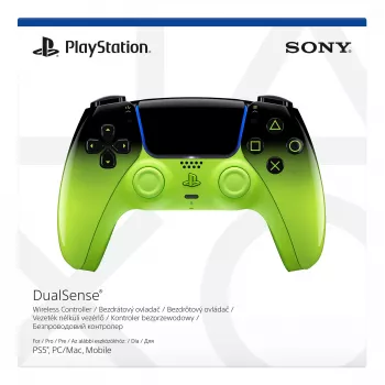 Žaidimų pultas Sony DualSense, skirtas PlayStation 5 – Bluetooth/USB, juoda/žalia, analoginis/skaitmeninis, USB-C