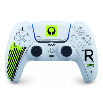 Gamepad Sony DualSense, skirtas PlayStation 5 — Bluetooth/USB, balta ir žalia, analoginis/skaitmeninis, USB‑C