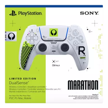 Gamepad Sony DualSense, skirtas PlayStation 5 — Bluetooth/USB, balta ir žalia, analoginis/skaitmeninis, USB‑C