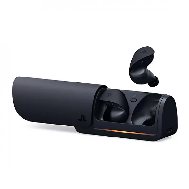 Sony Pulse Explore belaidės į ausis įdedamos žaidimų ausinės, Bluetooth, juodos
