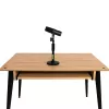 Stalinis mikrofono stovas Shure SH-DESKTOP1, apvalus metalinis pagrindas, 3/8 colio sriegis, aukštis 26,7–40,6 cm, juodas