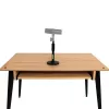 Stalinis mikrofono stovas Shure SH-DESKTOP1, apvalus metalinis pagrindas, 3/8 colio sriegis, aukštis 26,7–40,6 cm, juodas