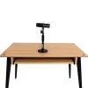 Stalinis mikrofono stovas Shure SH-DESKTOP1, apvalus metalinis pagrindas, 3/8 colio sriegis, aukštis 26,7–40,6 cm, juodas