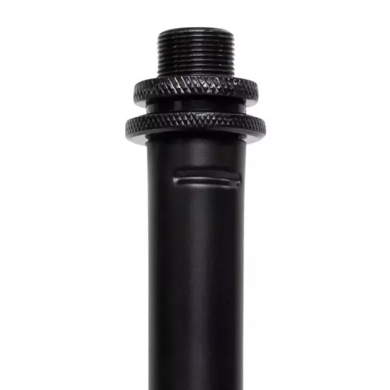 Stalinis mikrofono stovas Shure SH-DESKTOP1, apvalus metalinis pagrindas, 3/8 colio sriegis, aukštis 26,7–40,6 cm, juodas