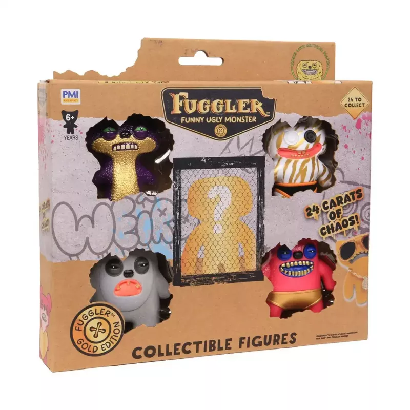 Veiksmo figūrėlės p.m.i kids world FUGGLER S3 Gold Edition 5 vnt. rinkinys prabangioje dėžutėje (asortimentas)