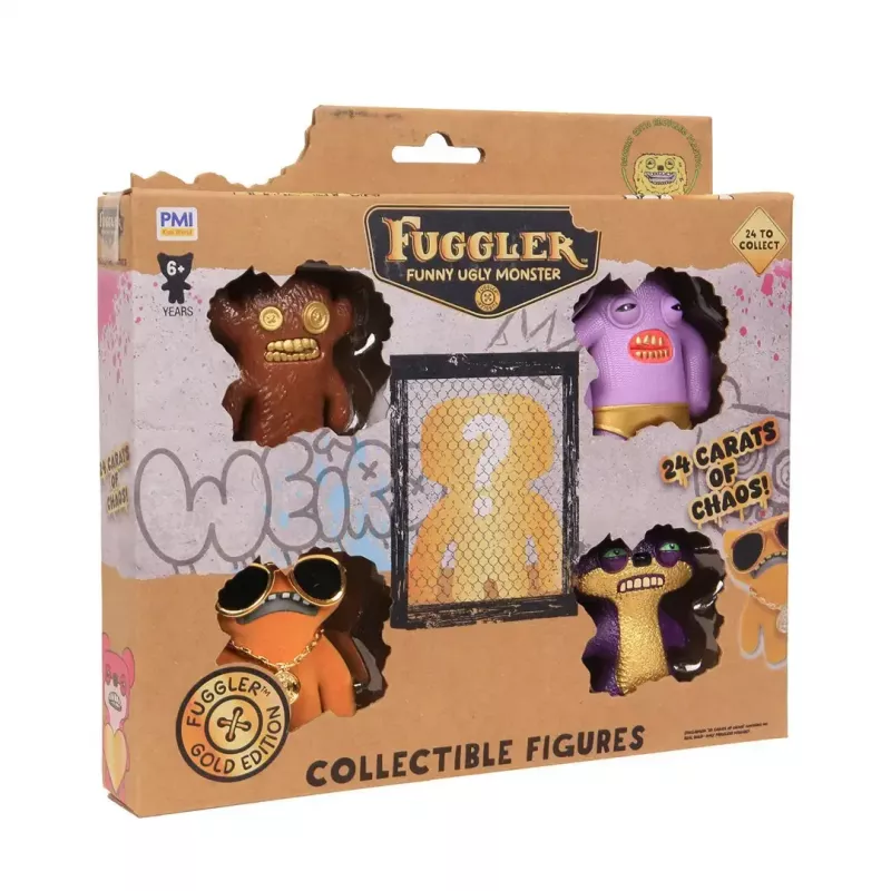 Veiksmo figūrėlės p.m.i kids world FUGGLER S3 Gold Edition 5 vnt. rinkinys prabangioje dėžutėje (asortimentas)