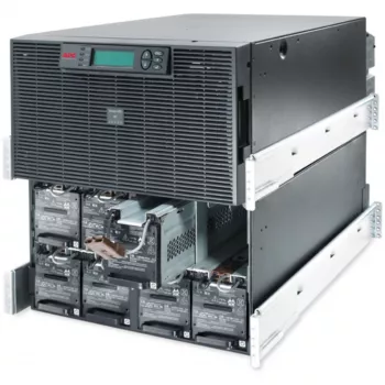 APC Smart-UPS RT 20kVA, 230/400V, LCD, stovo tvirtinimo, 12U, 2x IEC trumpikliai ir 8x IEC 60320 C19 lizdai