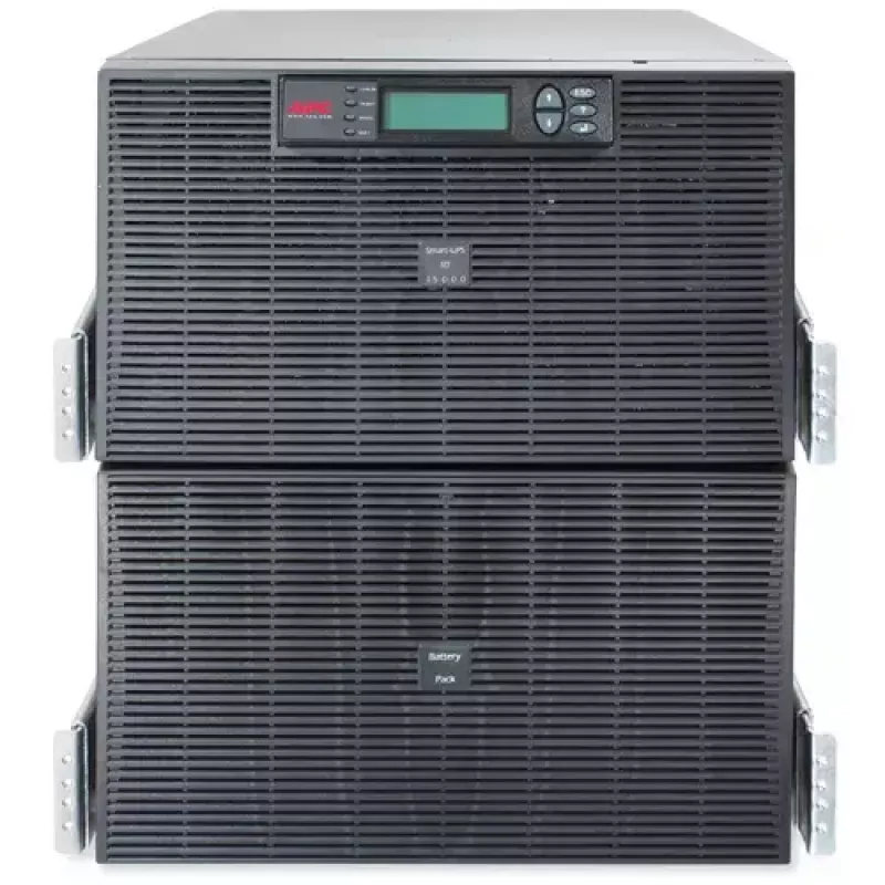 APC Smart-UPS RT 15kVA, 230/400V, LCD, montuojamas stove, 12U, 2x IEC jungikliai ir 8x IEC 60320 C19 lizdai