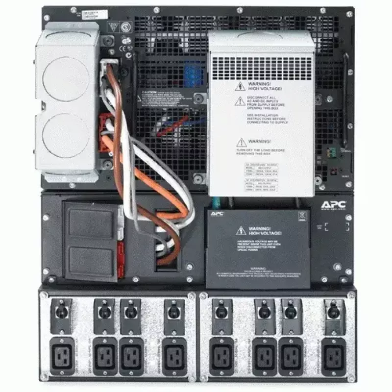 APC Smart-UPS RT 15kVA, 230/400V, LCD, montuojamas stove, 12U, 2x IEC jungikliai ir 8x IEC 60320 C19 lizdai