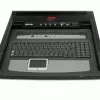 APC 17 col. stovo LCD konsolė su integruotu 8 prievadų analoginiu KVM komutatoriumi