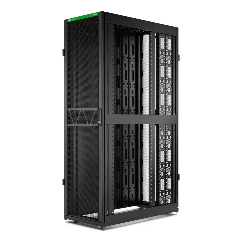 APC NetShelter SX Serverio spinta Gen 2, 45U, 2124H x 600W x 1200D mm, su šonais, juoda
